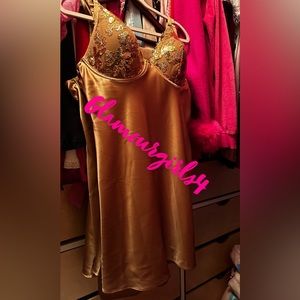 Sequins embroidery slip dress you can tell by touch it’s quality material .